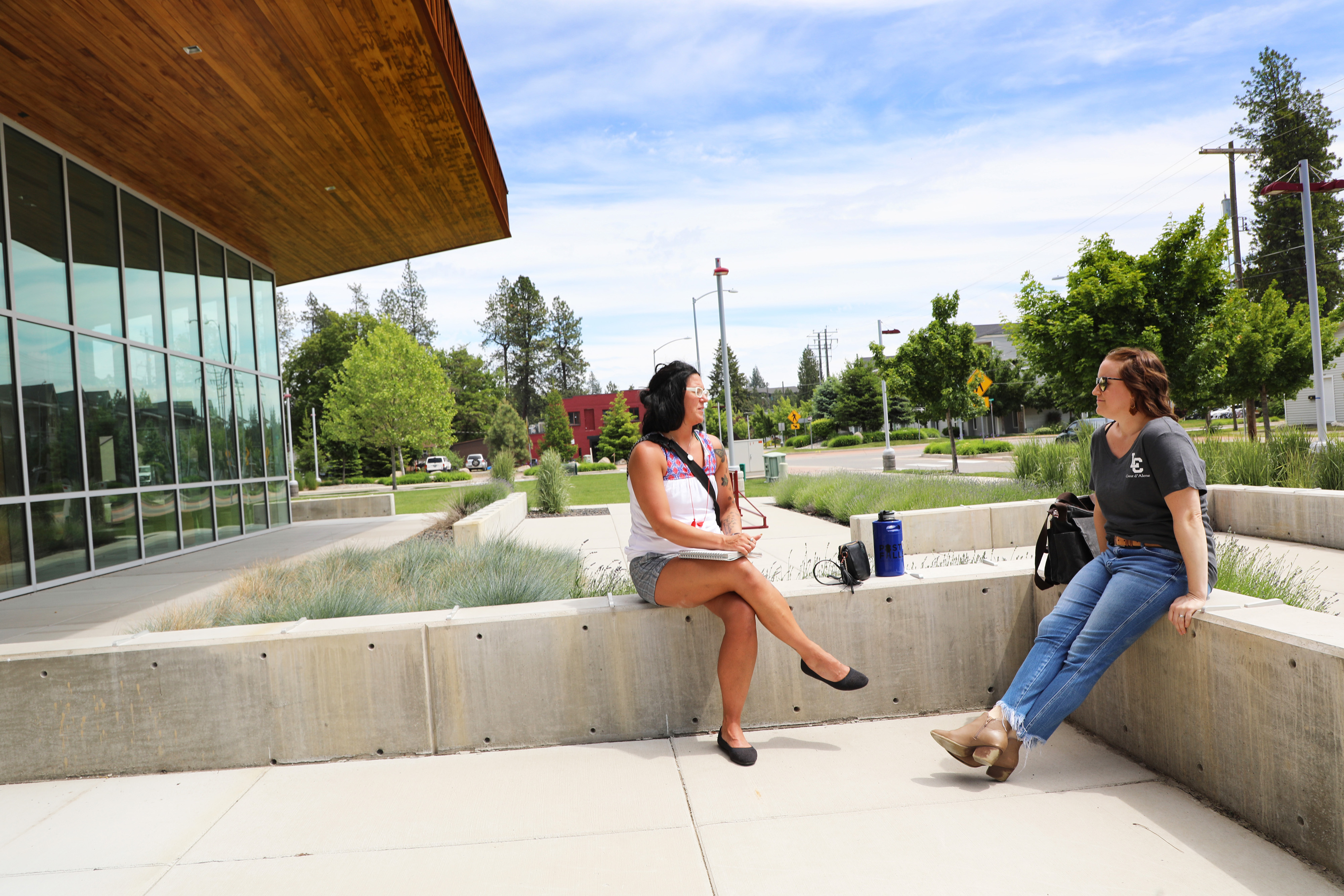 Students conversing