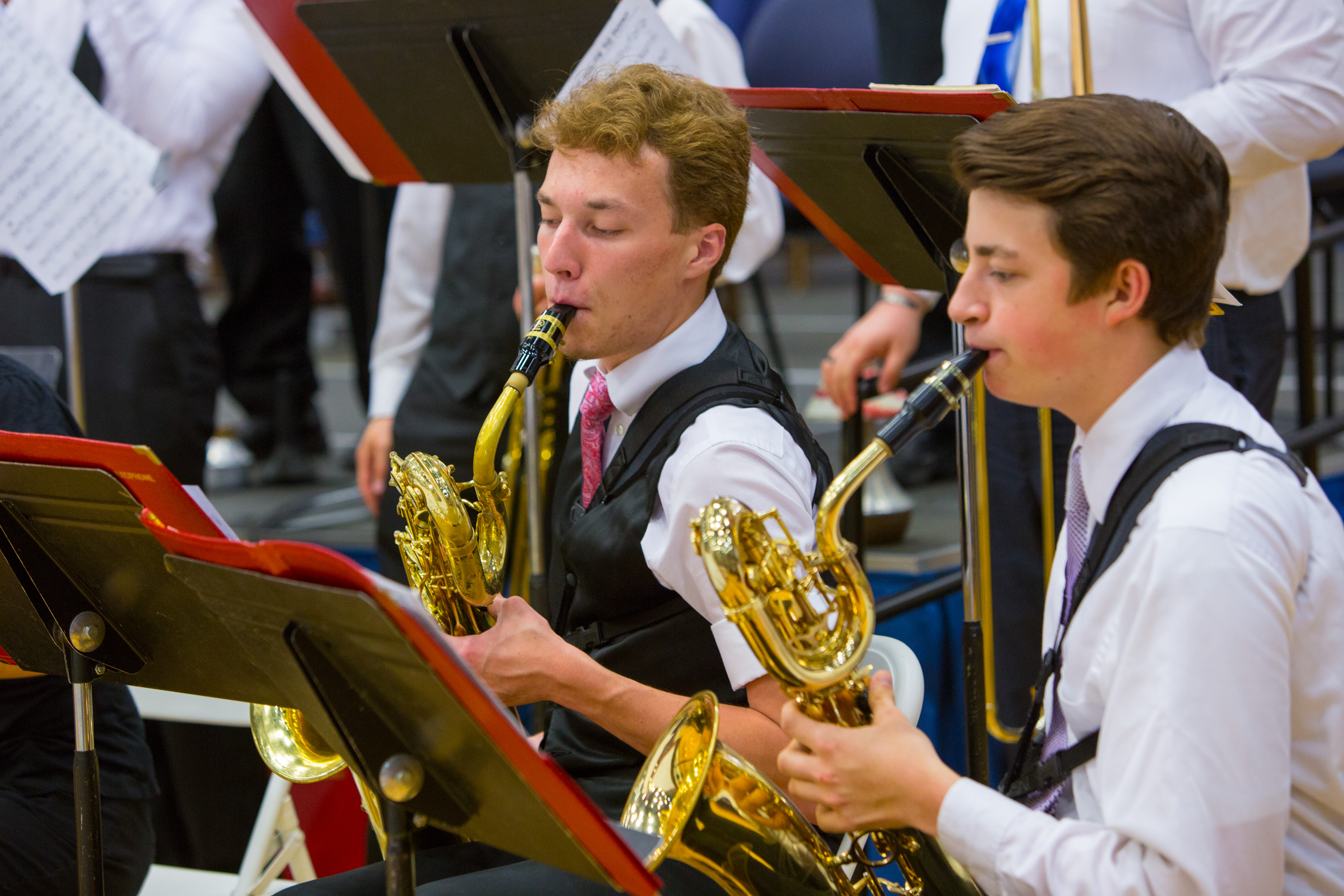 LC State students playing musical instruments