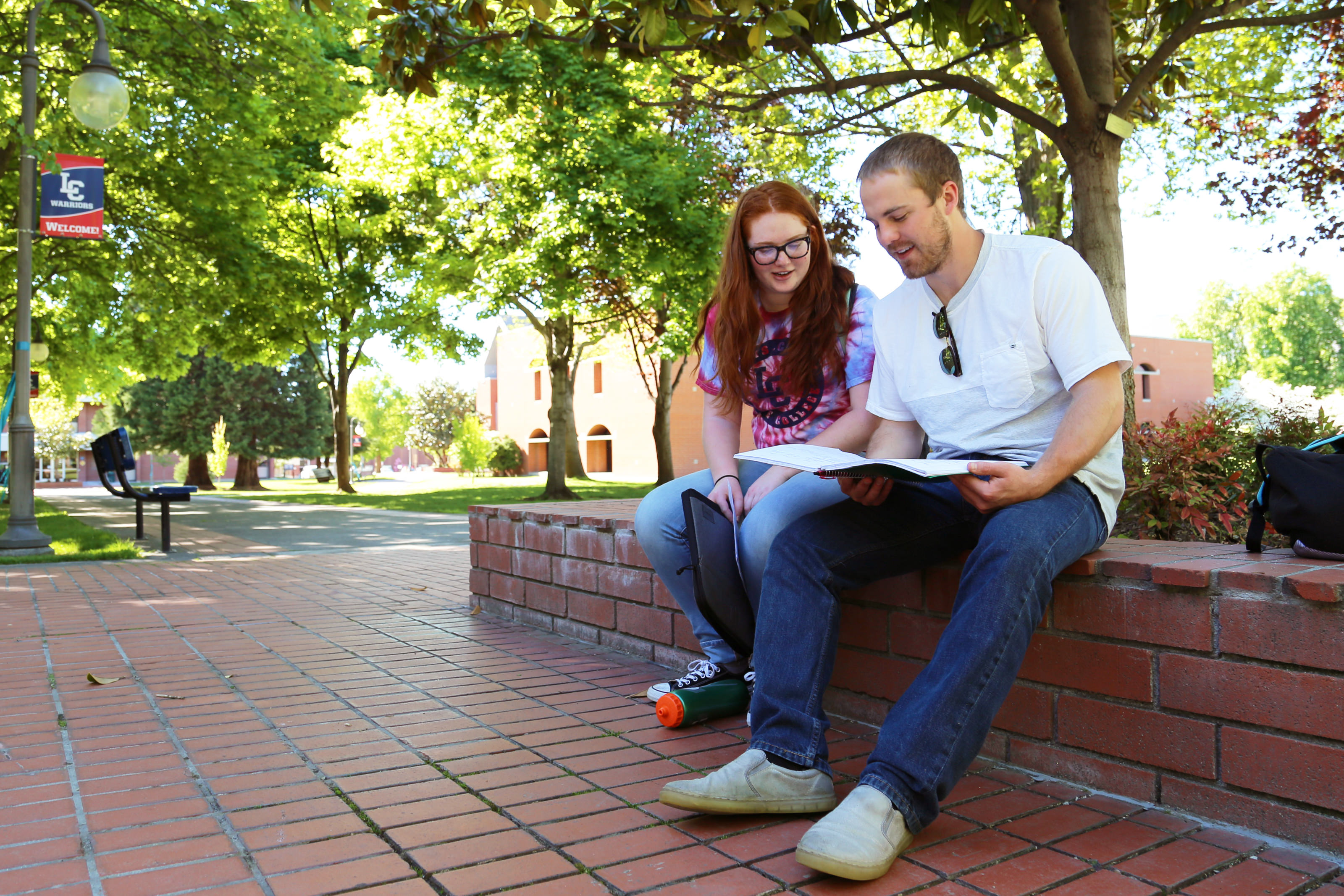 Student with an advisor