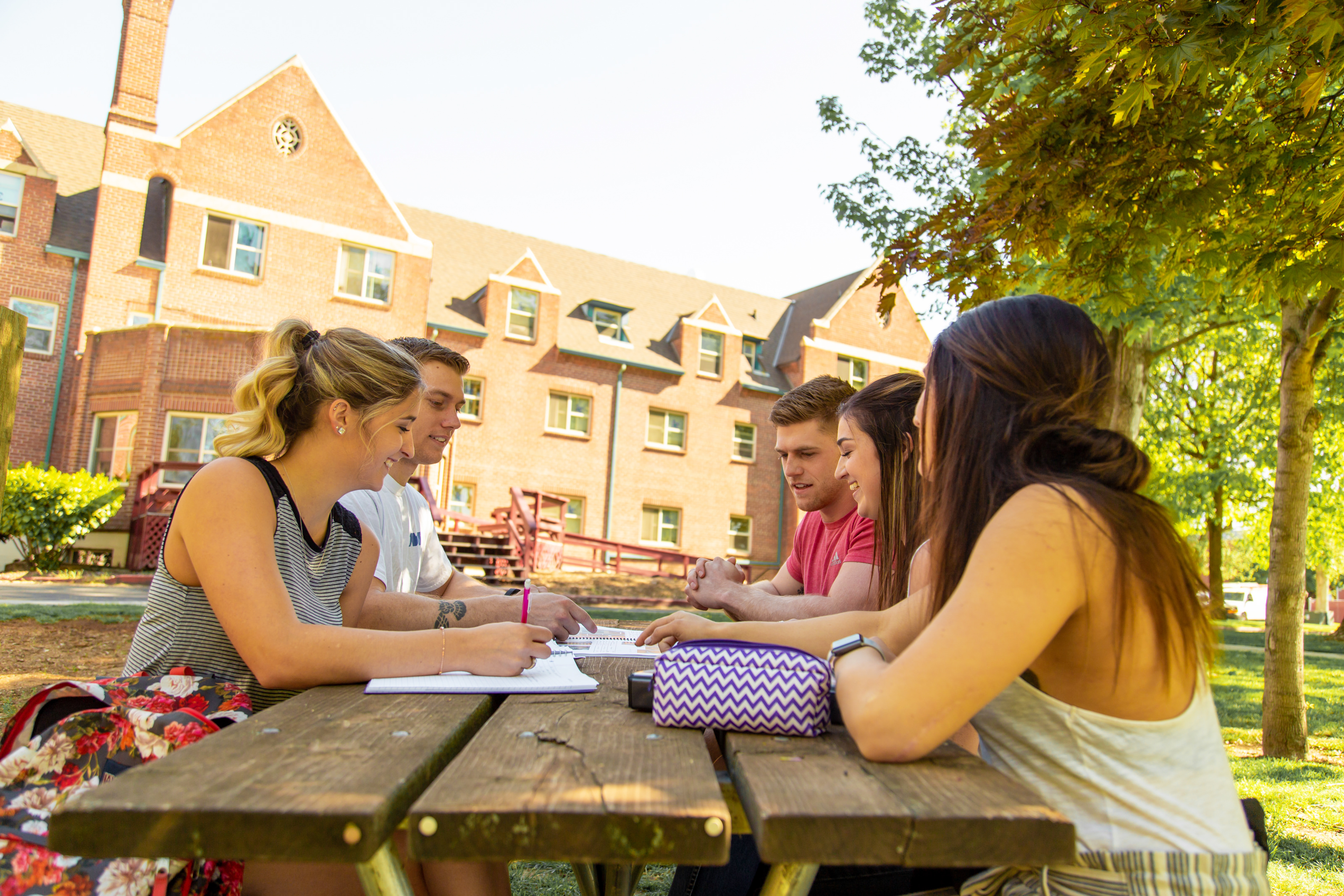 Students in behind of TJH