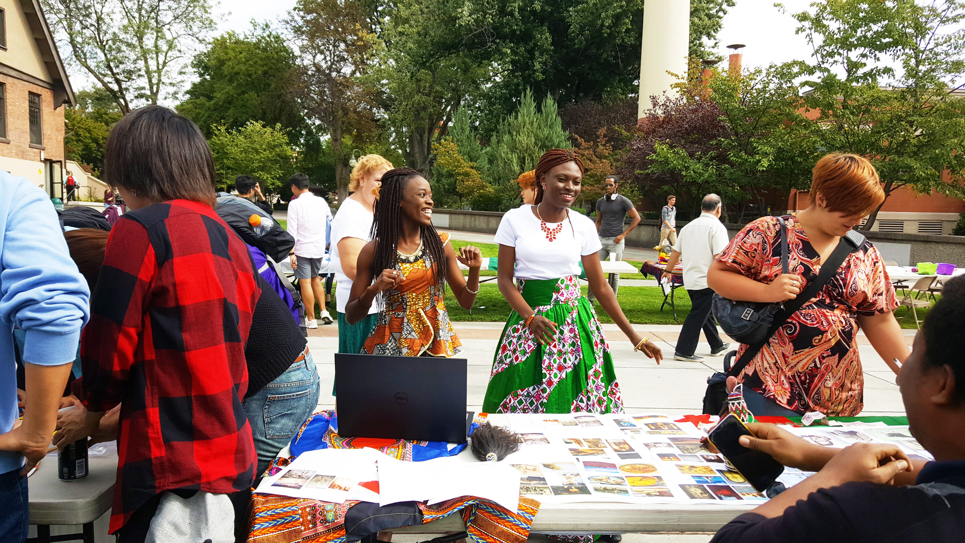 Students celebrating Multicultural Awareness Month 