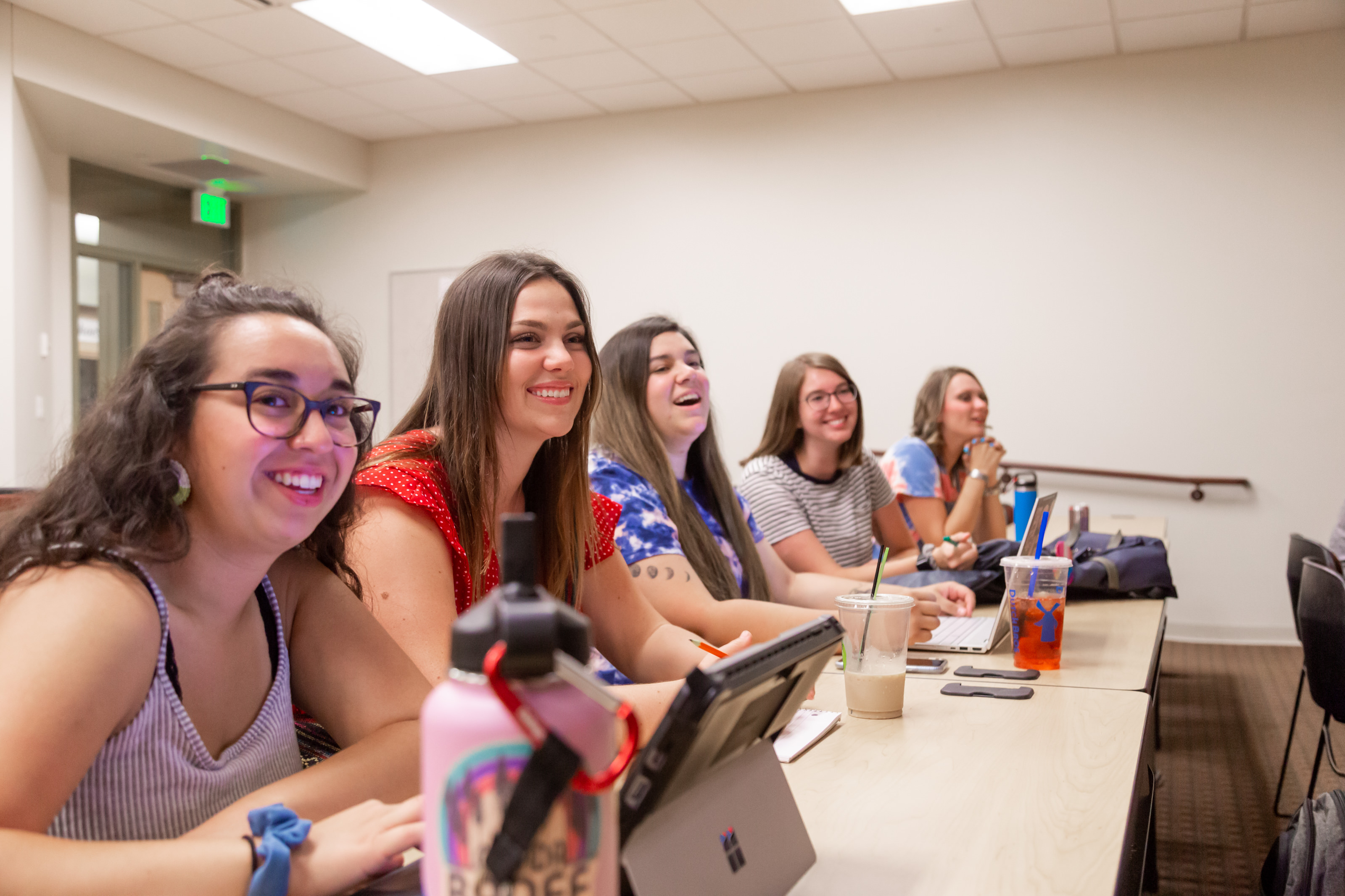 Students in a classroom 