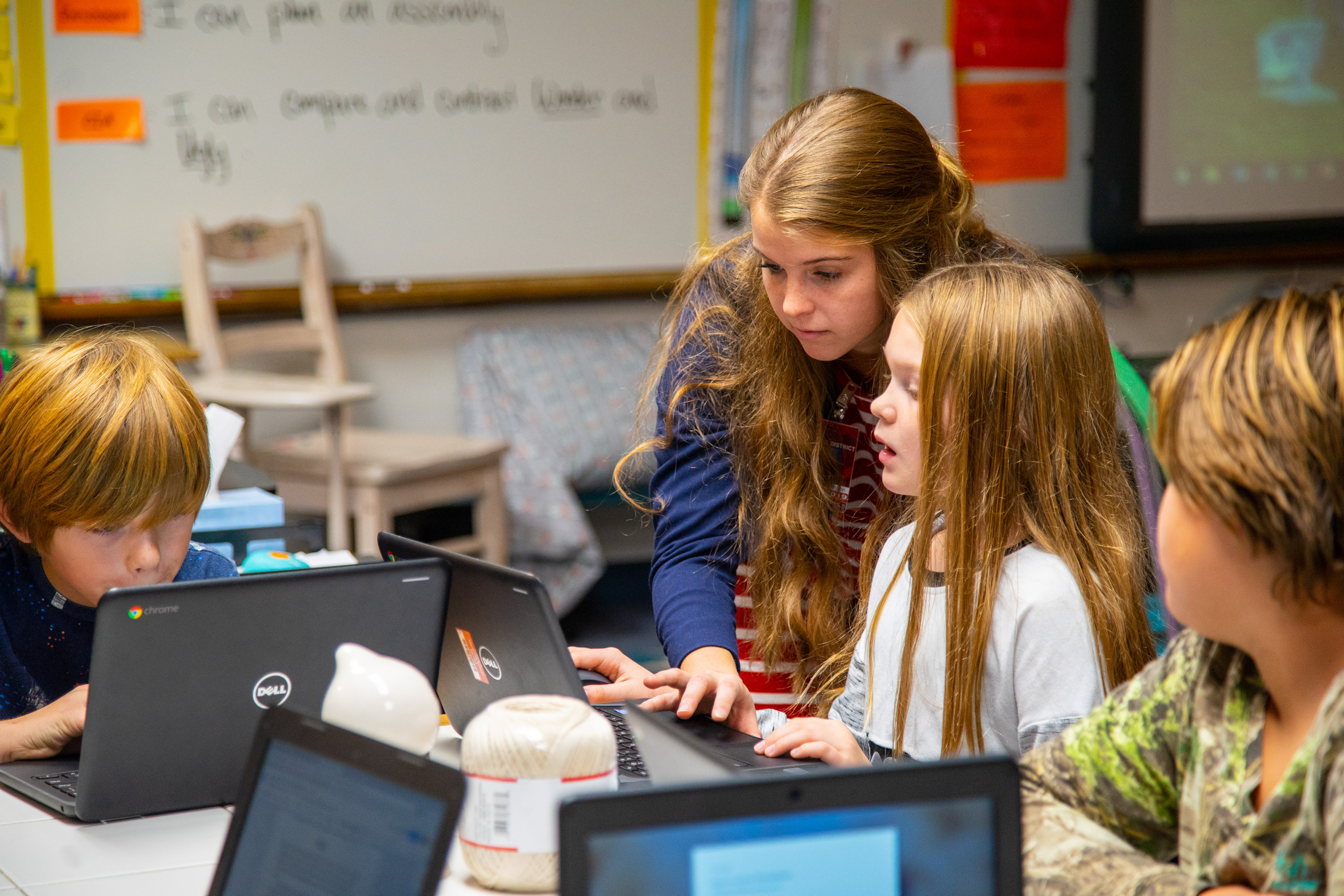 Teacher Teaching Students