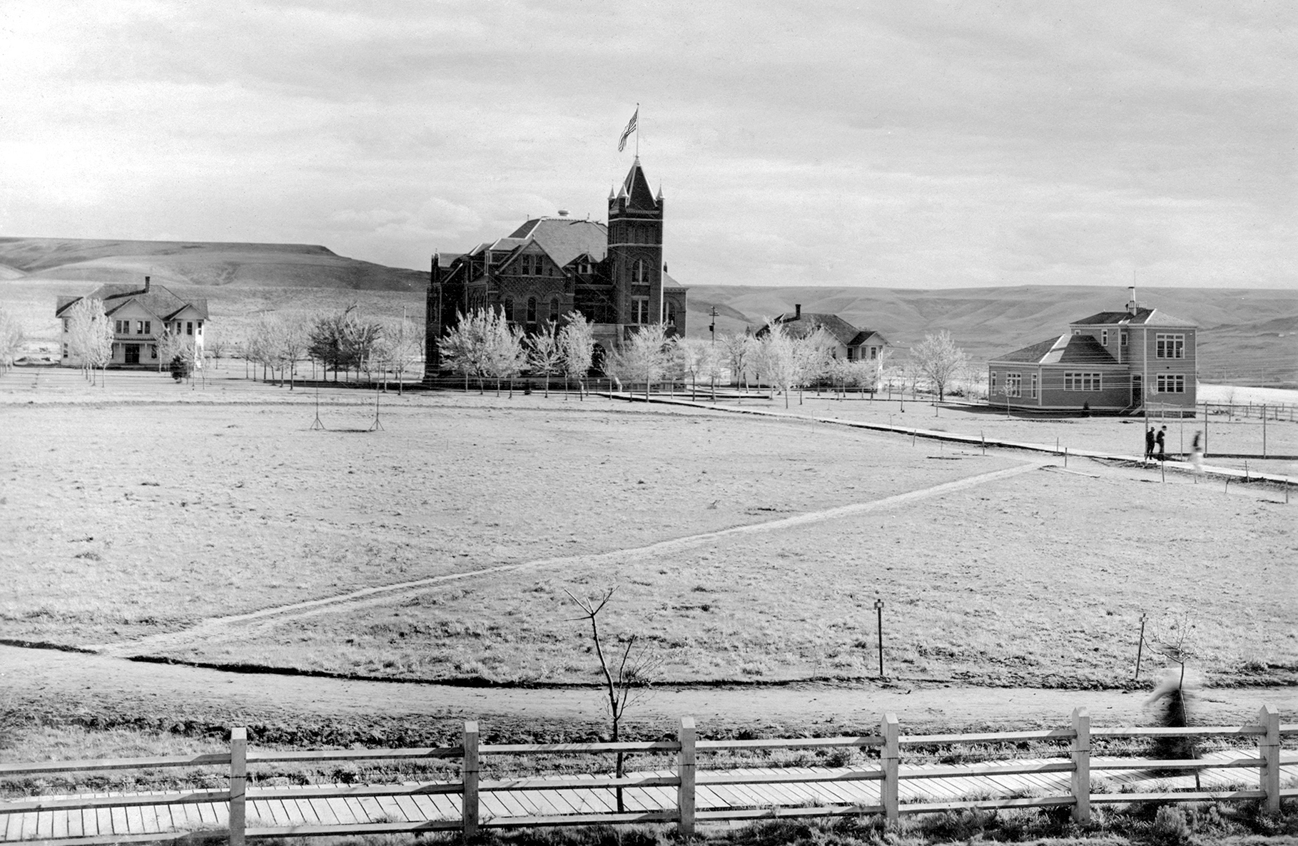 Photo of campus from late 1800s