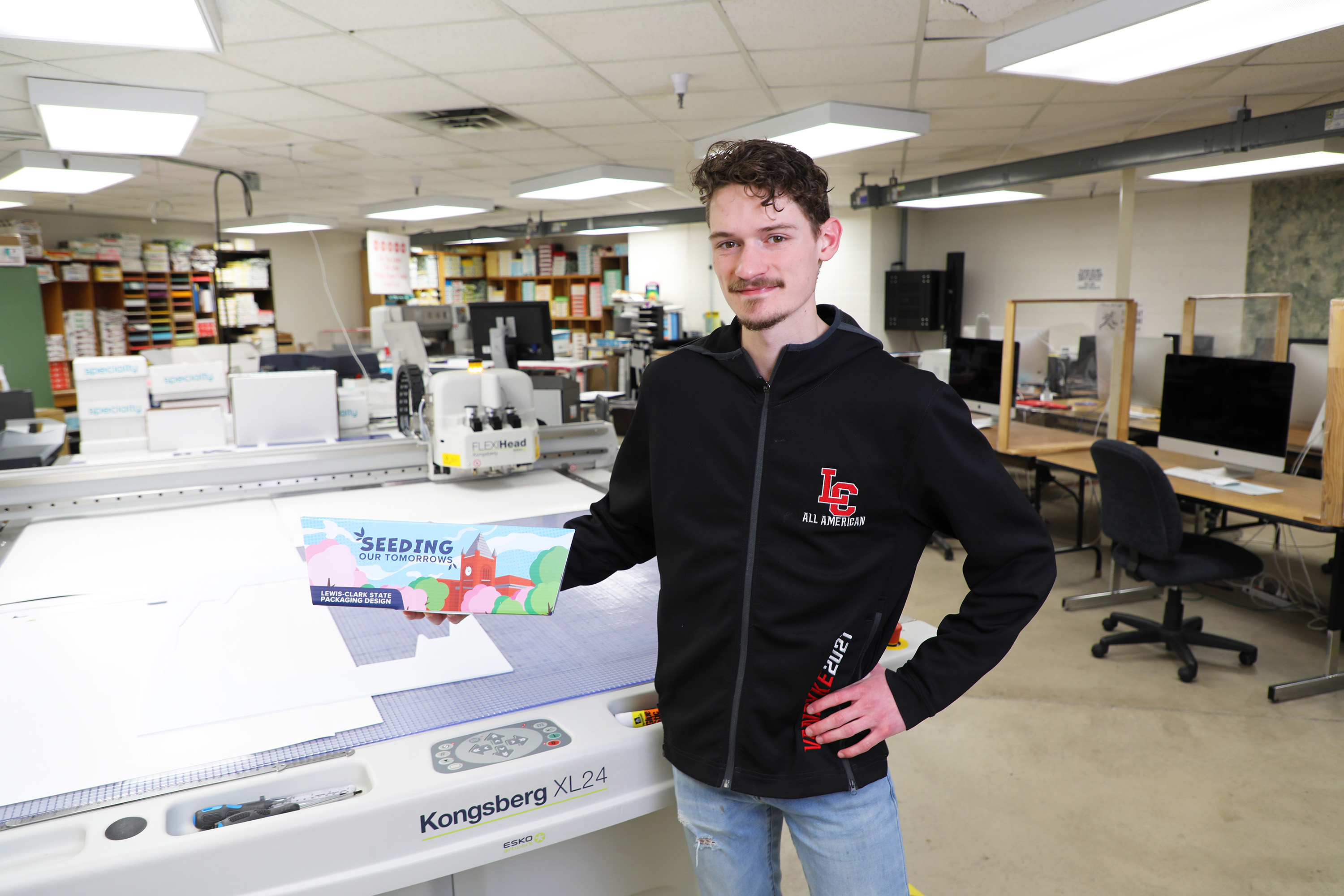 Packaging Design student