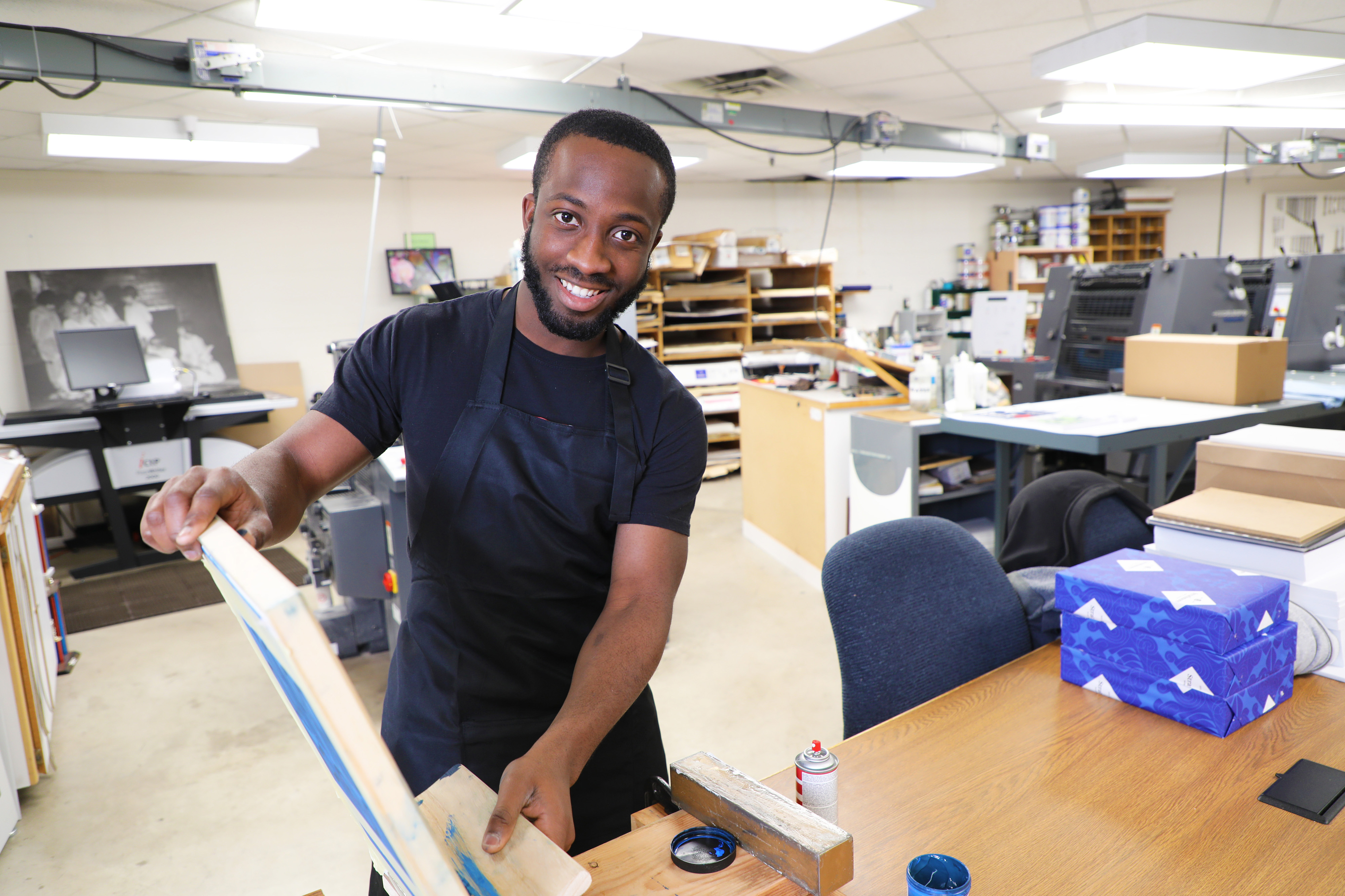 Graphic Communications student