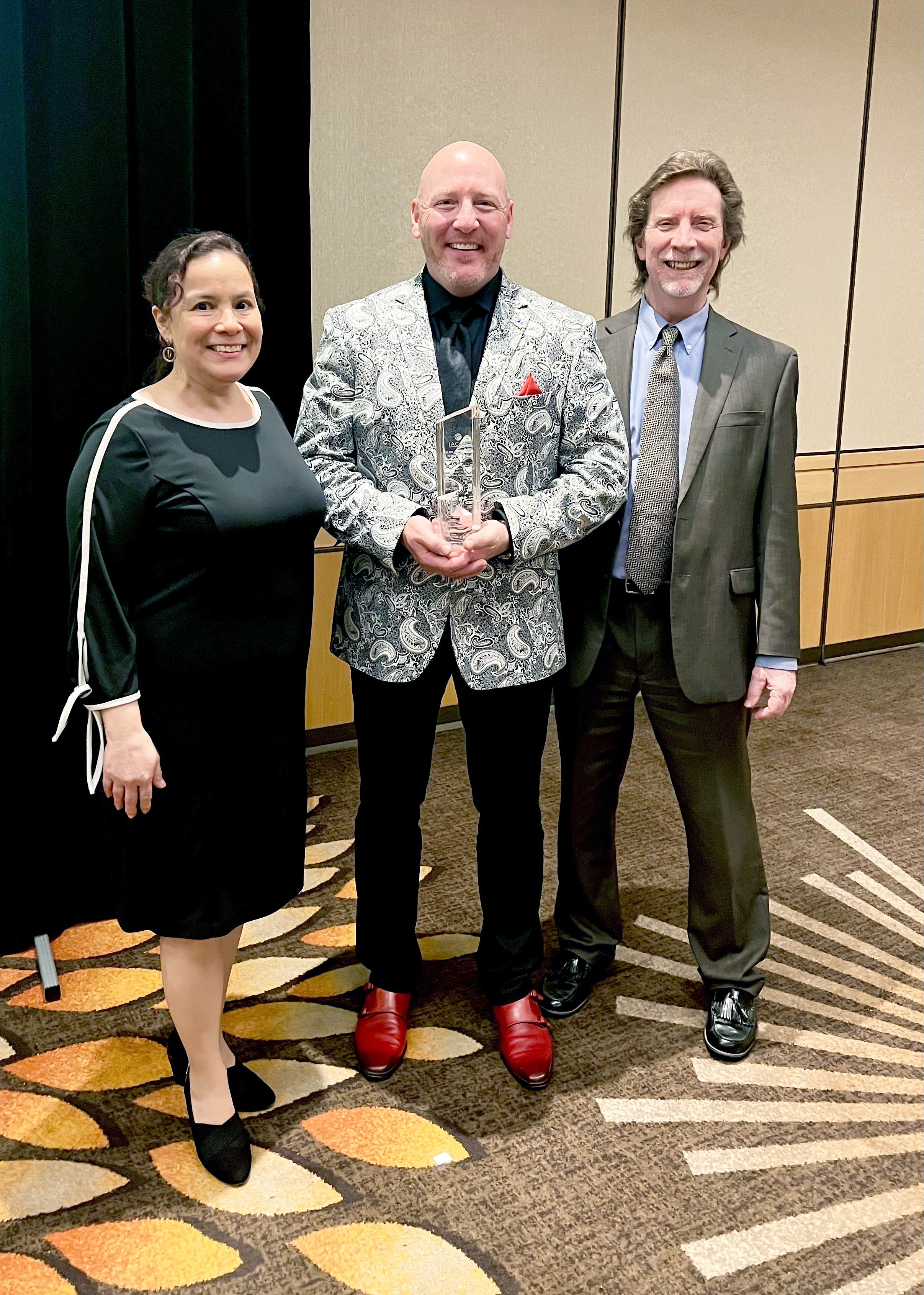 IACBE Chief Compliance & Accreditation Officer Cecilia Livengood (left), Fred Chilson (middle), Pat Hafford IABCE President (right)
